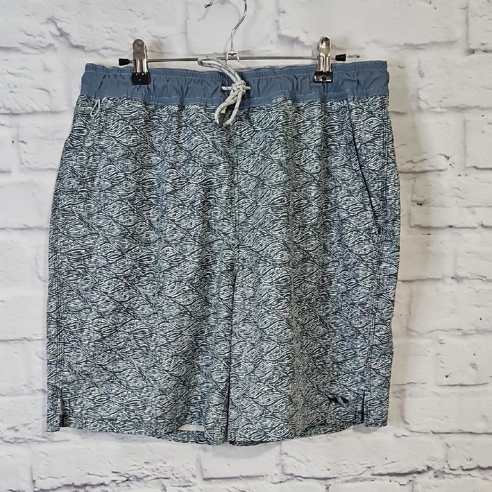 Fish Hippie Blue Patterned Men's Volley Short